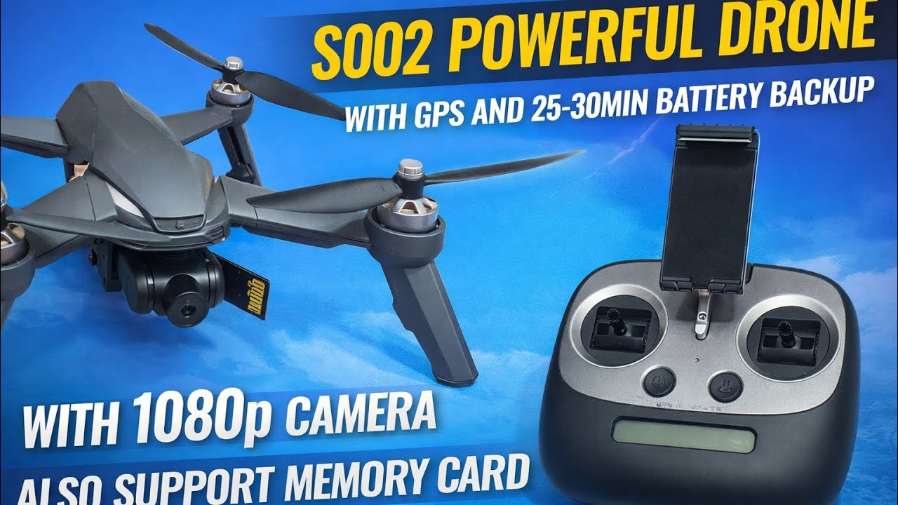 S002 GPS Drone Test & Review | Strong, Stable & Smooth