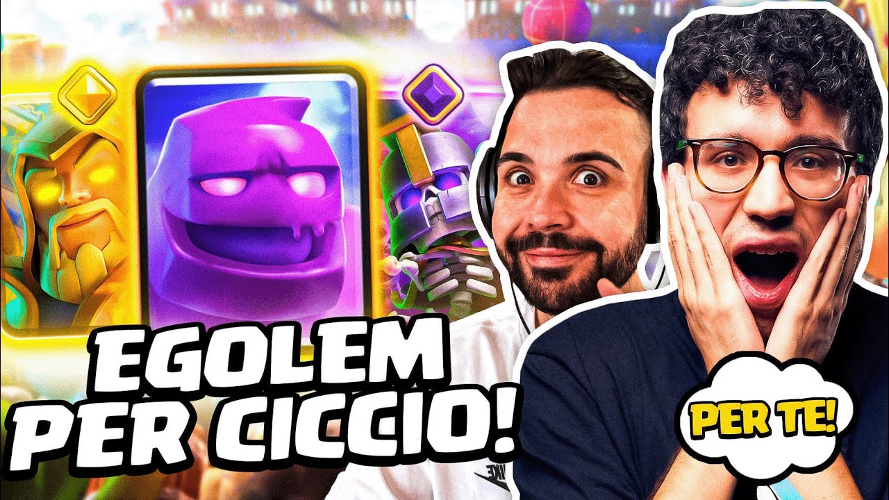 QUESTO EGOLEM È IL MAZZO PERFETTO PER CICCIO PER QUESTA SEASON... +STREGONE EROE! - CLASH ROYALE ITA