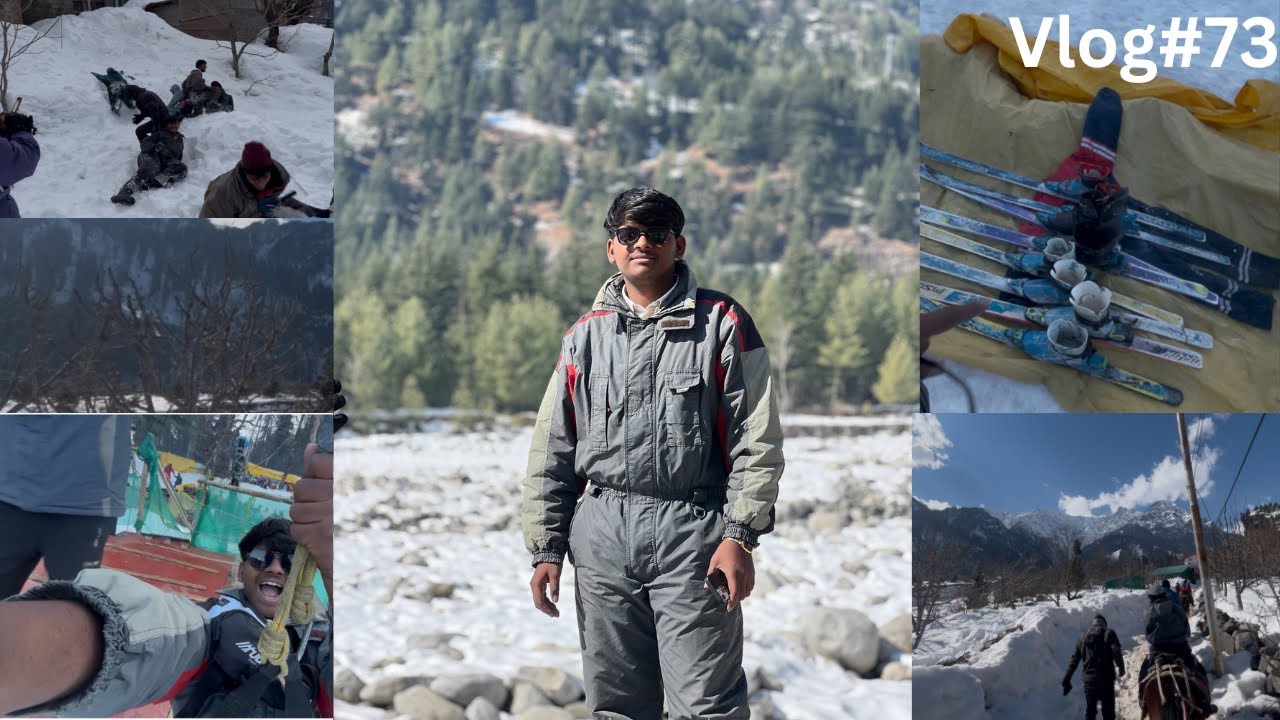 Skiing, Ziplining, & Pure Chaos | Vlog #73 SNOW DAY! ❄️#manali ￼￼