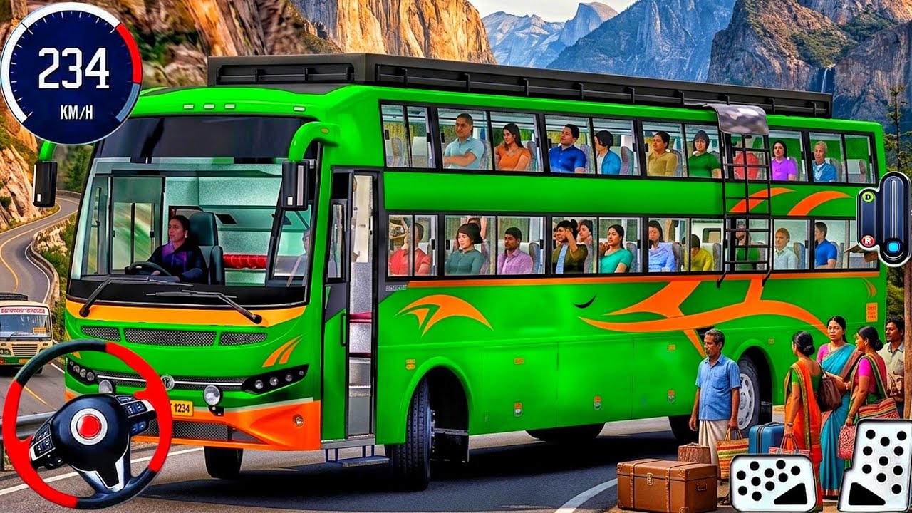New Bus Simulator 2026 - Offroad Mountain Bus Driving 3D - Bus Game Android Gameplay