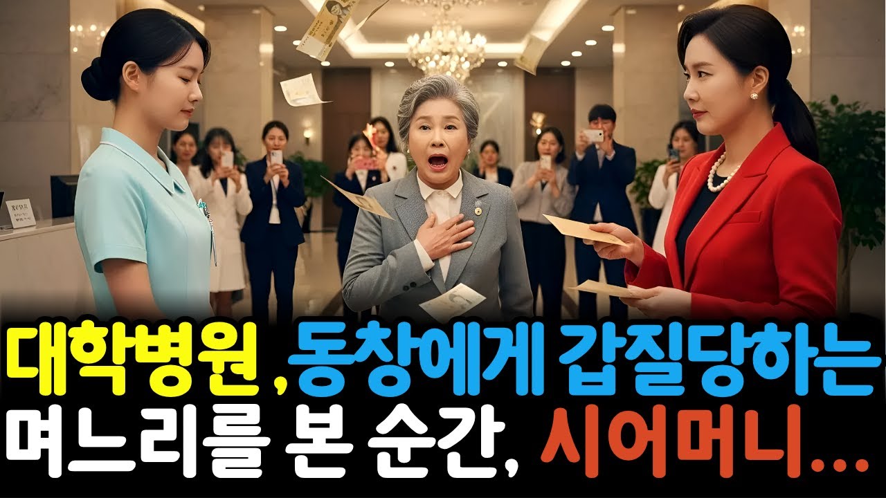 대학병원에서 동창에게 갑질 당하는 며느리 본순간, 재벌회장 시어머니 그자리에서  폭발...