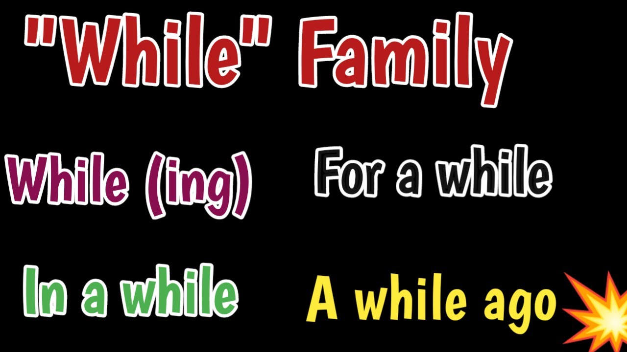 while correct use in english