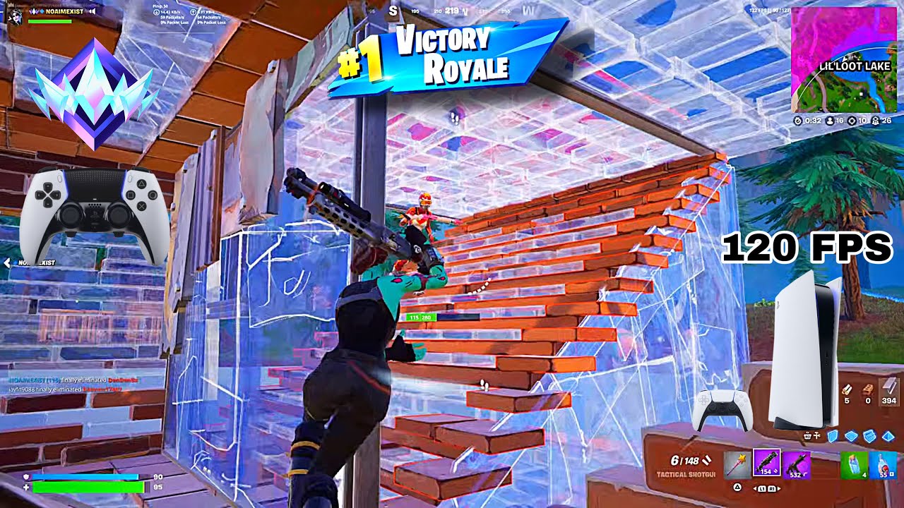 Fortnite Unreal Ranked Reload on PS5 | Controller Gameplay | 120 FPS