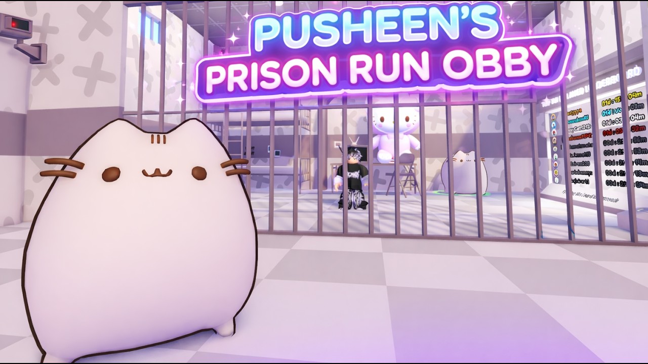 ☁️PUSHEEEN'S PRISON RUN! ✨(Obby) | Roblox Obby Gameplay Full Walkthrough No death [4K]