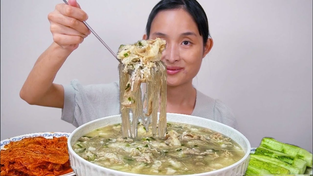 돼지곰탕 먹방