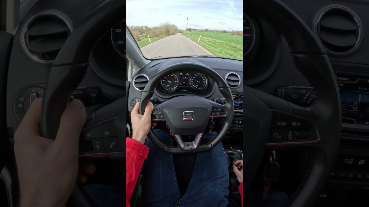 0-100 Seat Ibiza FR 1.0 TSI - 110 HP (2016) #shorts #viral #fun #acceleration #cupra