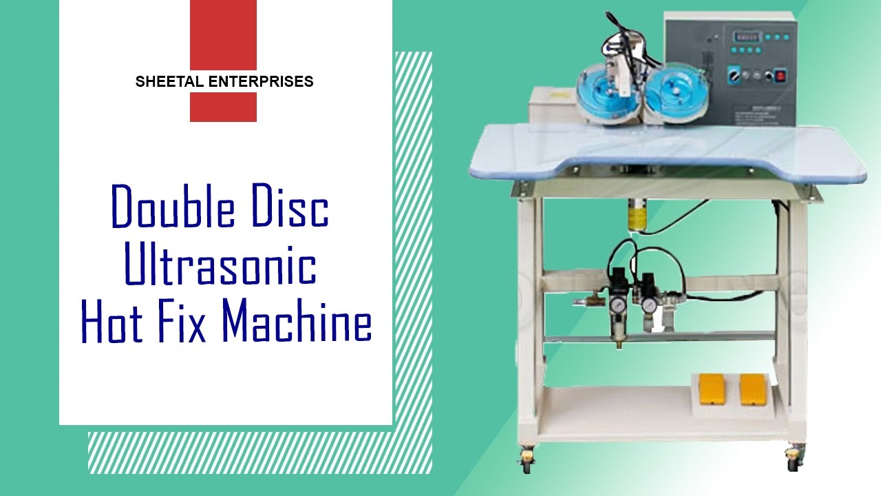 Double Disc Ultrasonic Hot Fix Machine