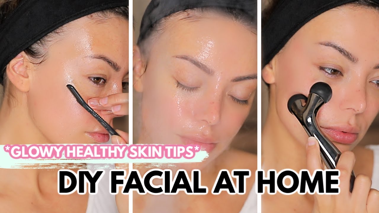ASMR DIY AT HOME FACIAL *how I keep my skin healthy & glowy* (RELAXING)- Dilan Sabah