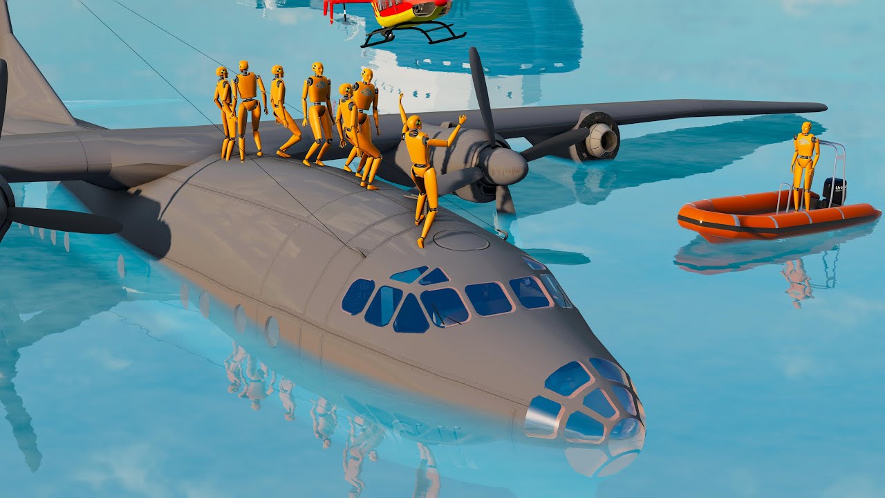 Emergency Plane Landings Gone Wrong! - Beamng drive
