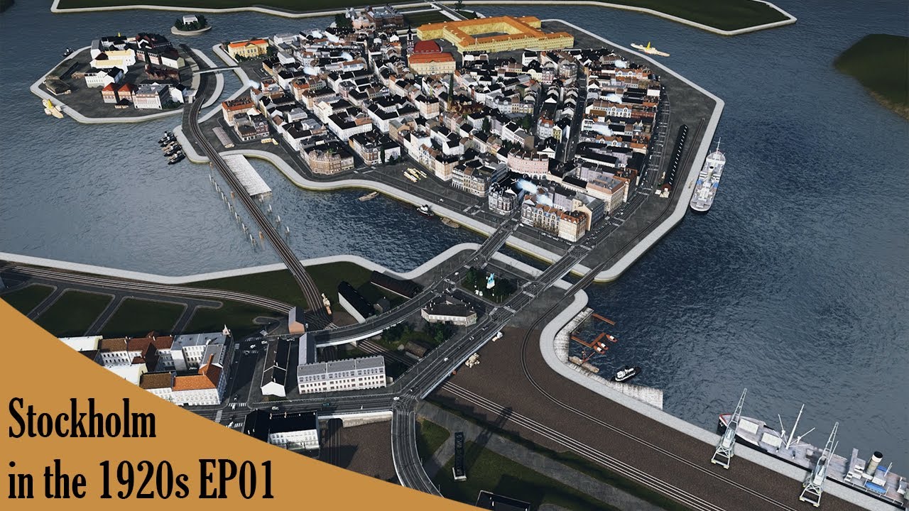 Recreating Stockholm in the 1920s - EP01 Introduction, Gamla Stan, Riddarholmen, Slussen