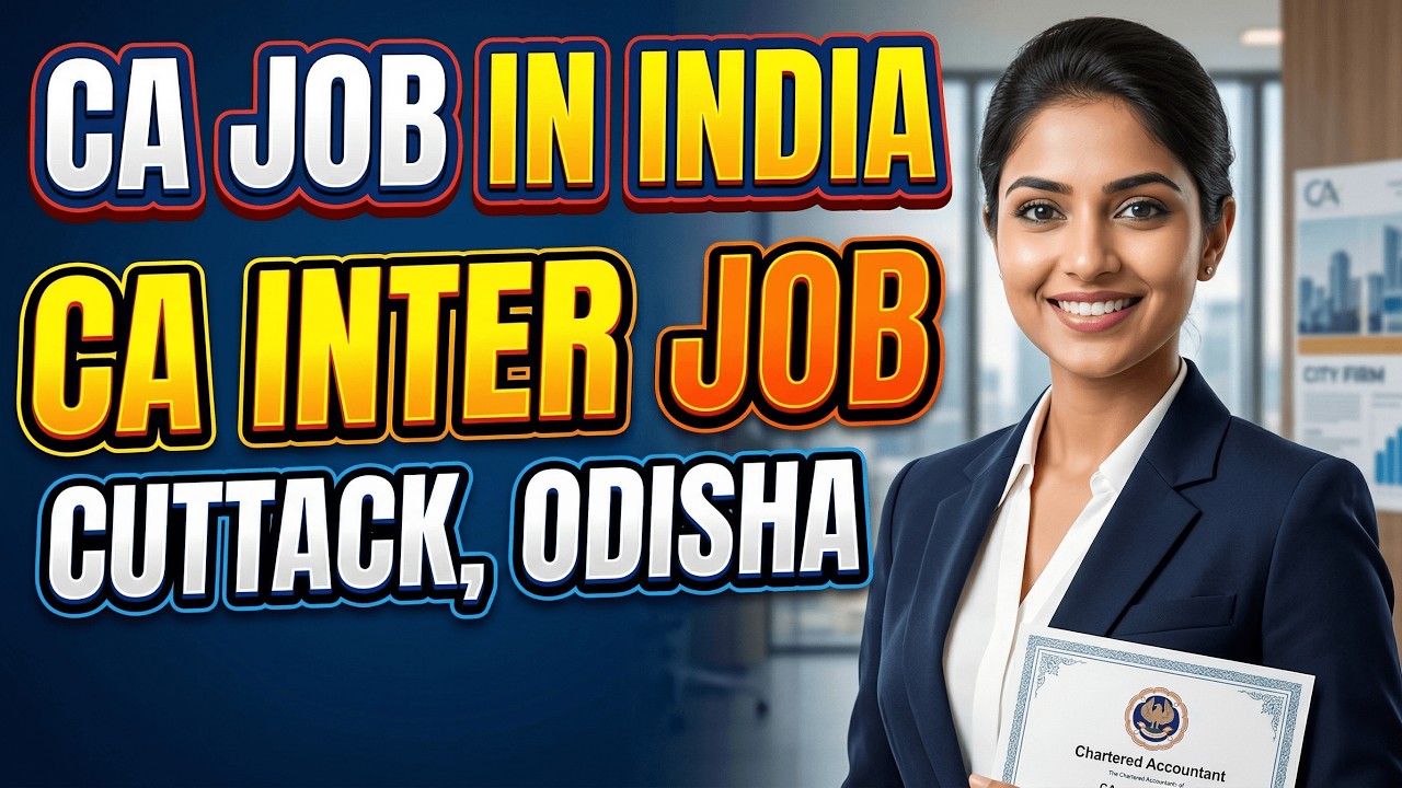 CA Inter Jobs in India | Cuttack Odisha | Apply Now | ASMACS