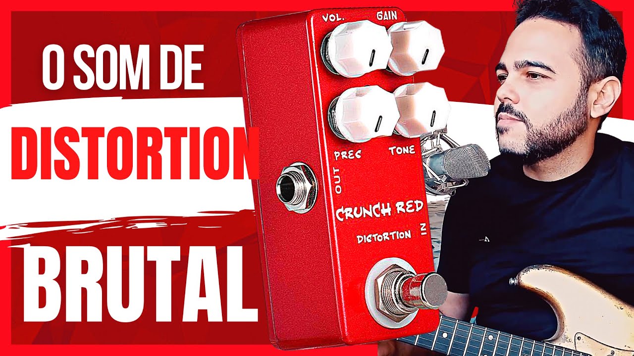 CRUNCH RED DISTORTION pedal de guitarra MOSKY