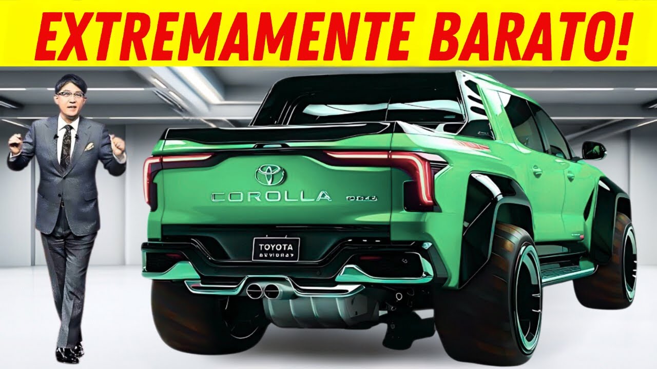CEO da Toyota Anuncia NOVA Toyota Corolla Picape 2025 e Impressiona a Todos!