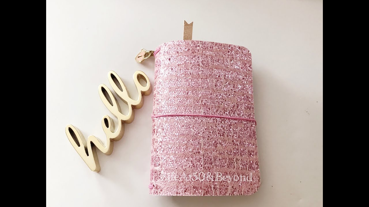 DIY Glam A6 Travelers Notebook Cover for Less than $3 -  Process Video with Extras