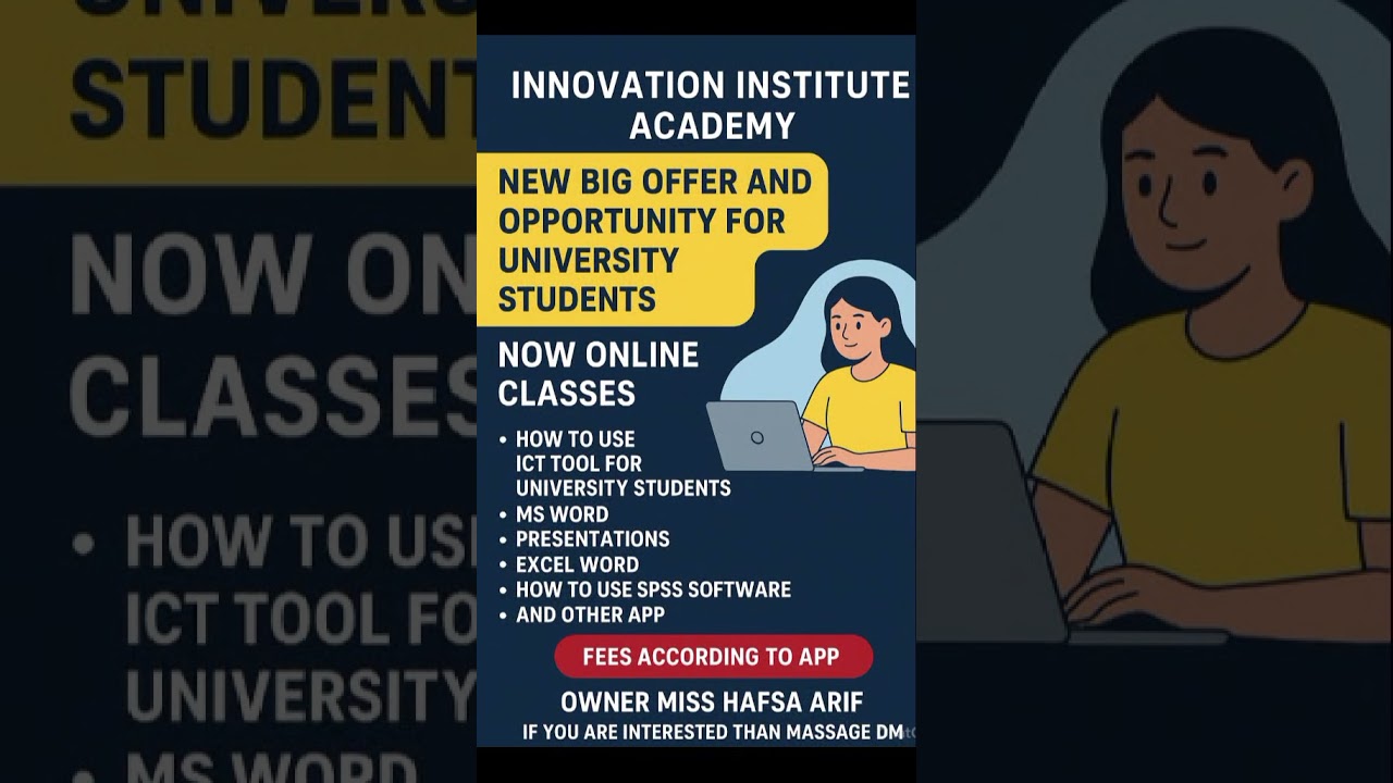 Now Big offer and opportunity innovation Institute Academy ✨ 