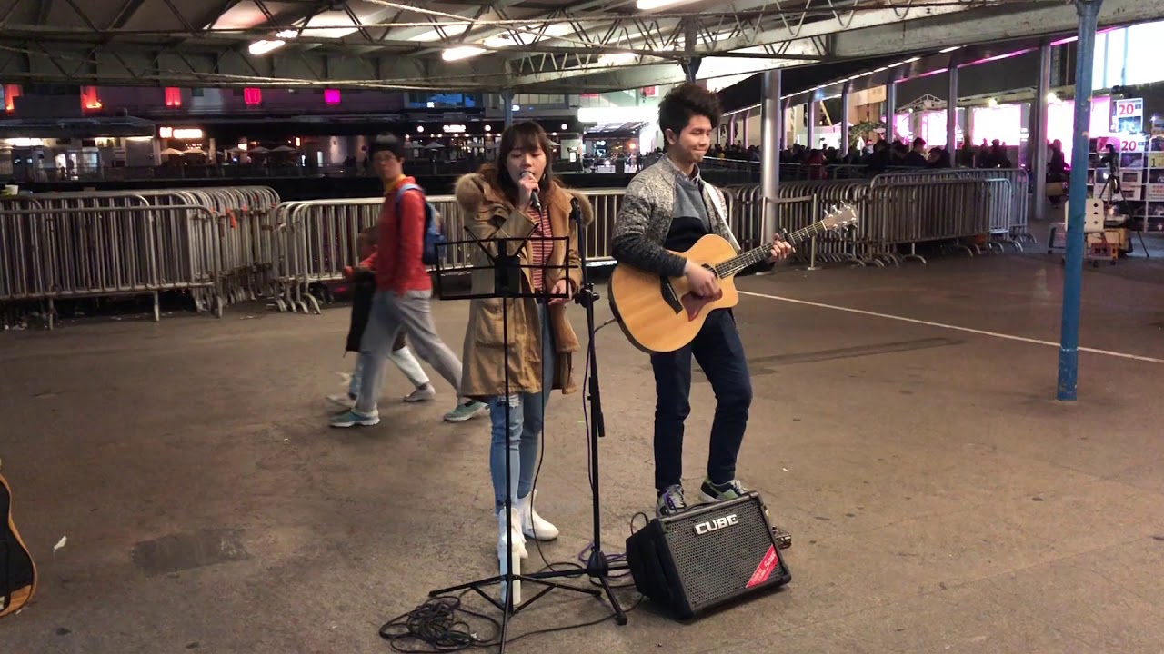 Joycine Ho Cover《載我走》@尖沙咀碼頭busking 2018/01/14