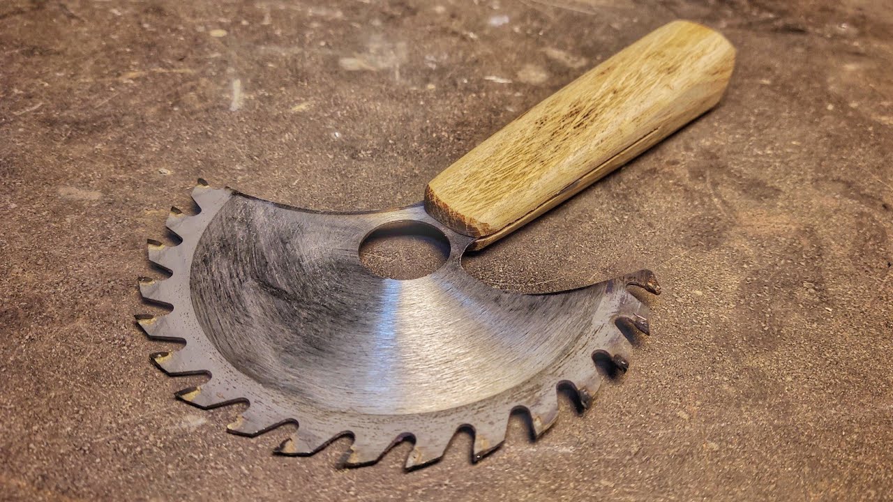 DIY Cutting Knife made of Circular Saw Blade