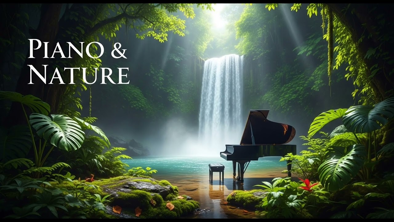 Relaxing Piano & Nature Sounds 🍃 Calm Music with Gentle Wind and Leaves