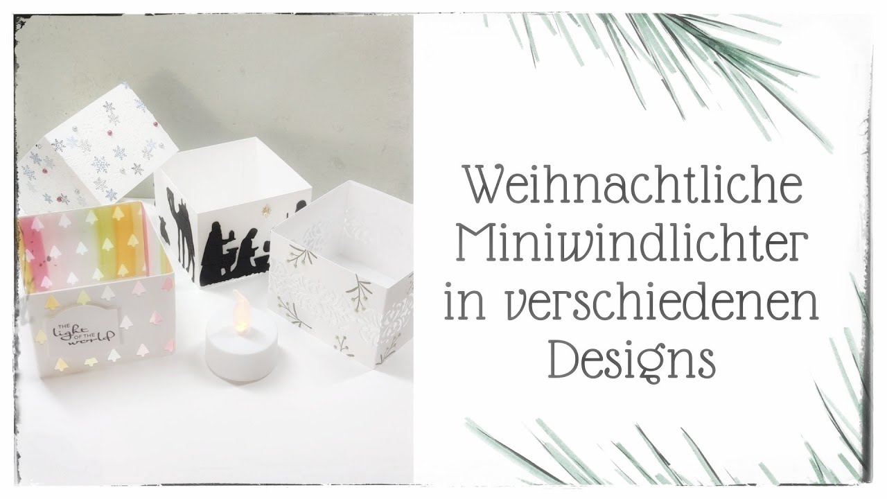 291. Video/ ❄️ Weihnachtliche Miniwindlichter in vier verschiedenen Designs  ❄️