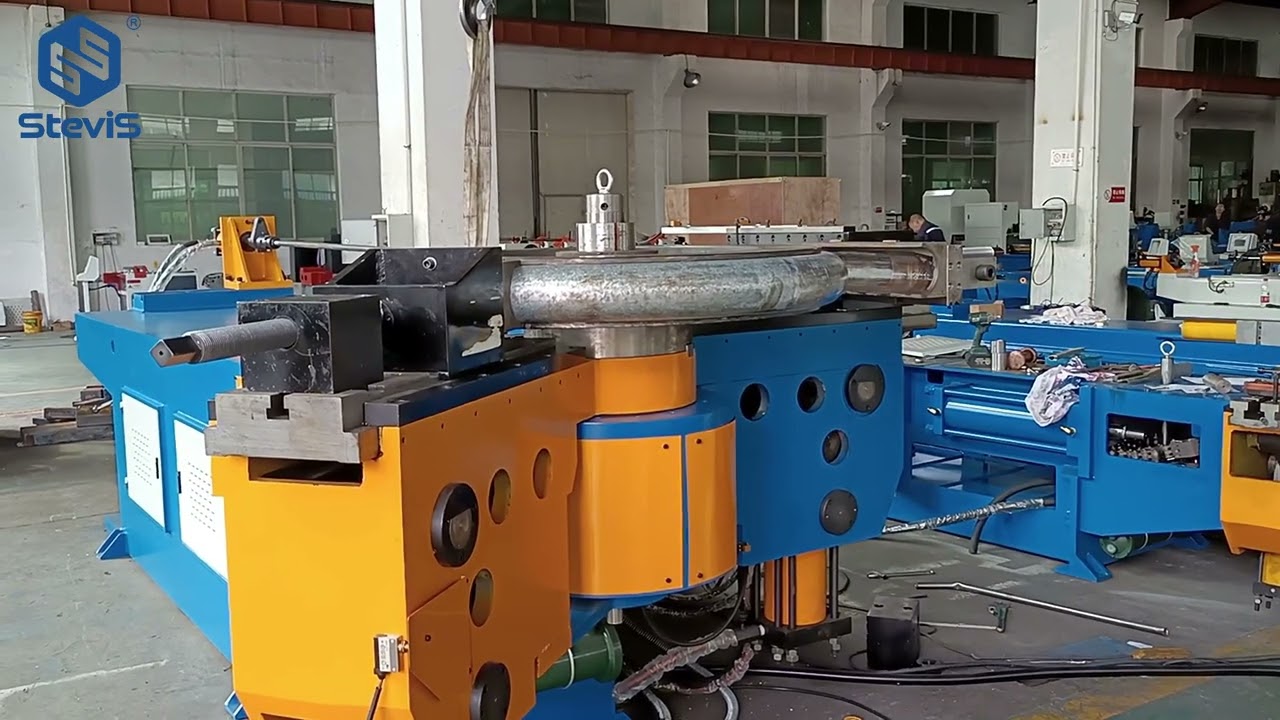 [SteviS bending machine] Big diameter steel round pipe CNC automatic bending machine