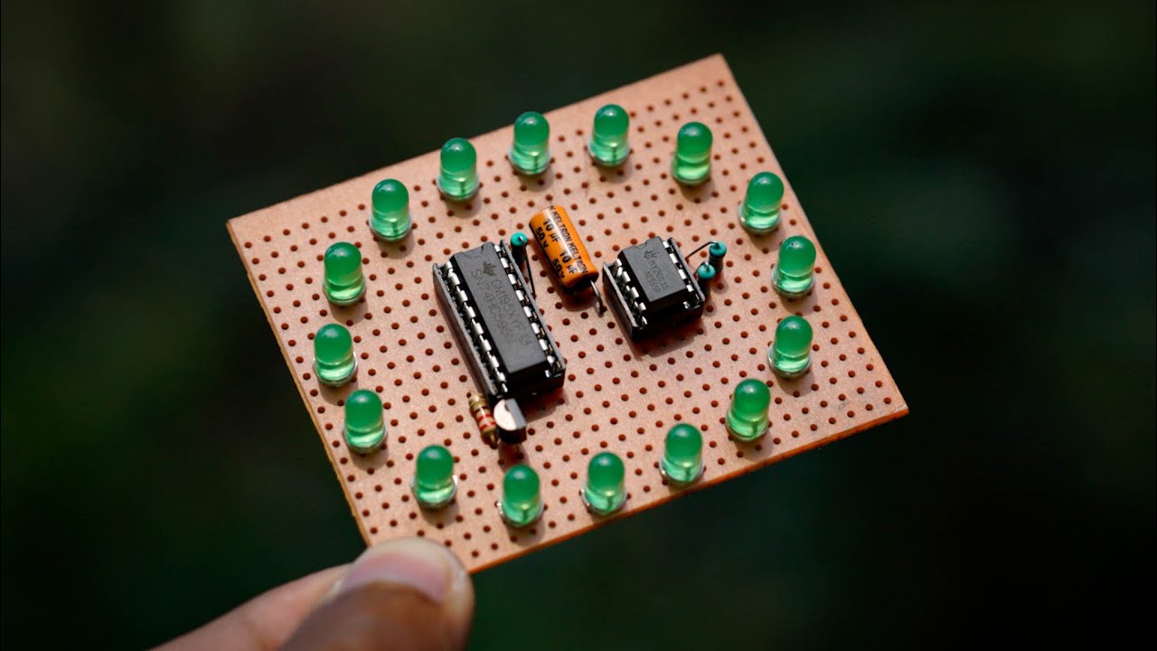 LED Loading effect || Circular loading LED effect using 74HC595 IC