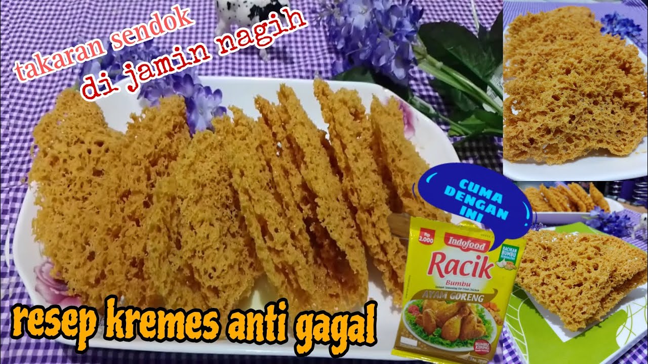 resep kremes takaran sendok,anti gagal @dapur wong sintang #menusederhana  #kremes