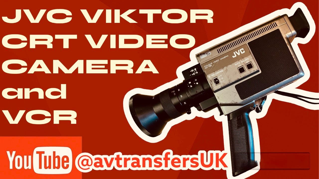 WE EXPLORE A RETRO VIDEO CAMERA  JVC GX 78E AND HR-C3 VHS-C PORTABLE VIDEO RECORDER @avtransfersUK