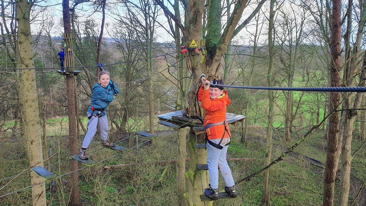 Go Ape, Treetop Challenge, Leeds castle February 2020