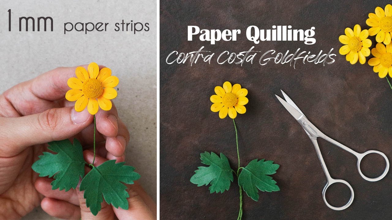 Paper Quilling Yellow Flowers | Summer Paper Crafts | Handmade