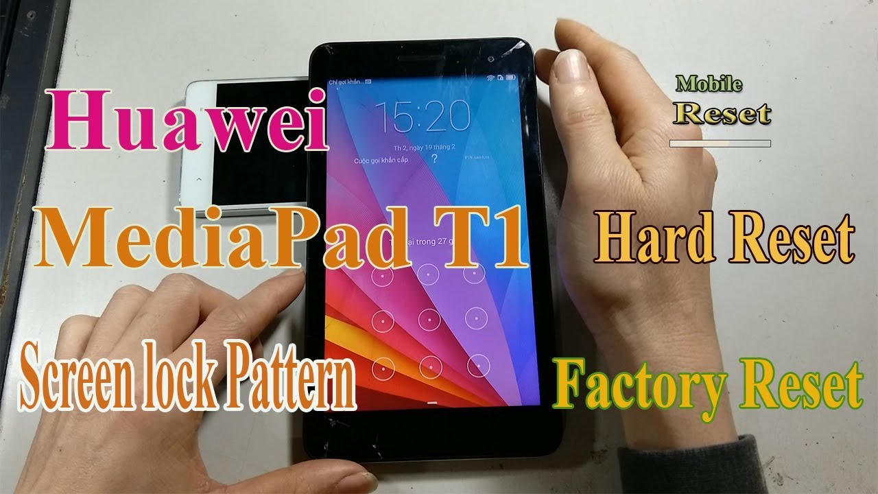 Hard Reset Huawei MediaPad T1-701u Bypass Screen lock pattern.