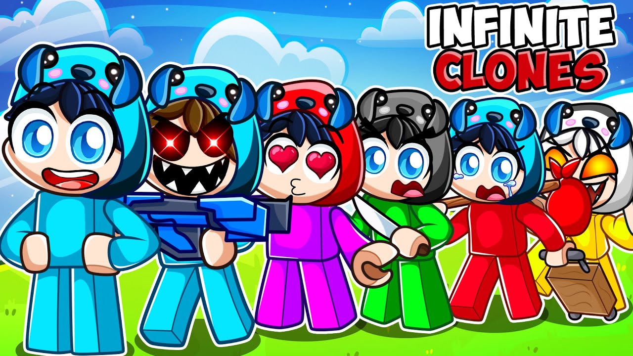 Roblox INFINITE CLONES с моими безумными фанатками...