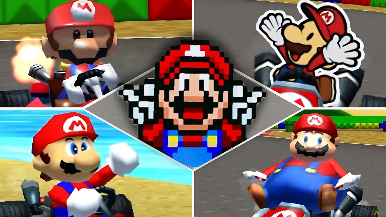 ALL Mario GENERATIONS in Mario Kart!!