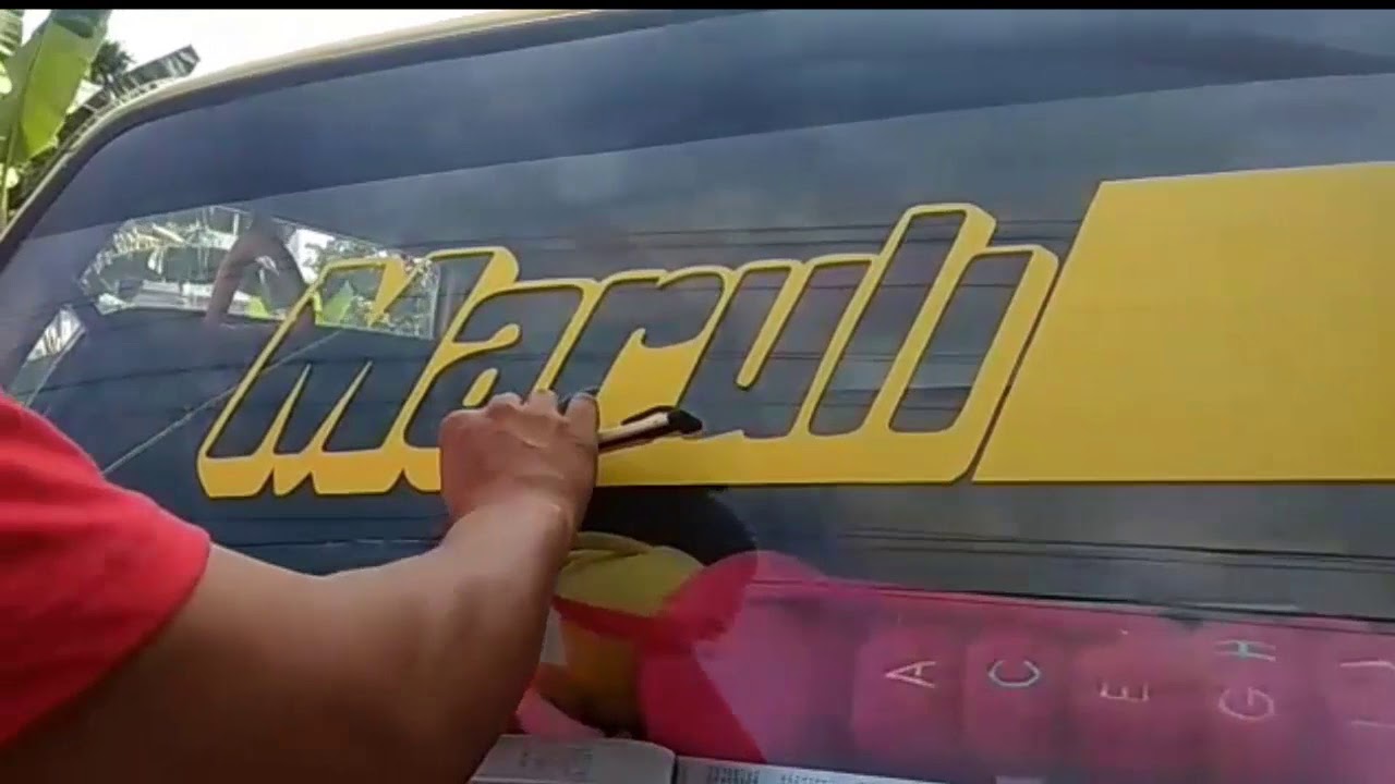 MANTAP! CUTING STIKER GAYA HURUF TERBARU BIKIN TRUCK JADI KEREN