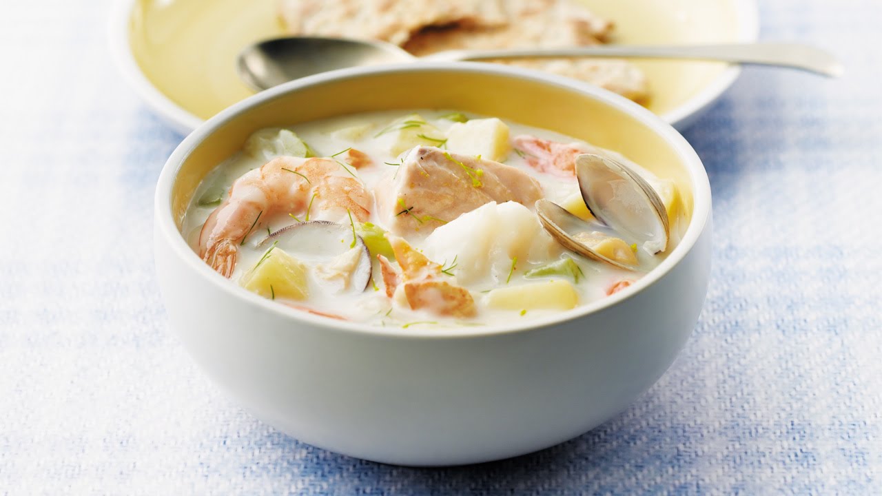 Classic Maritime Seafood Chowder | 2010 Milk Calendar Recipe