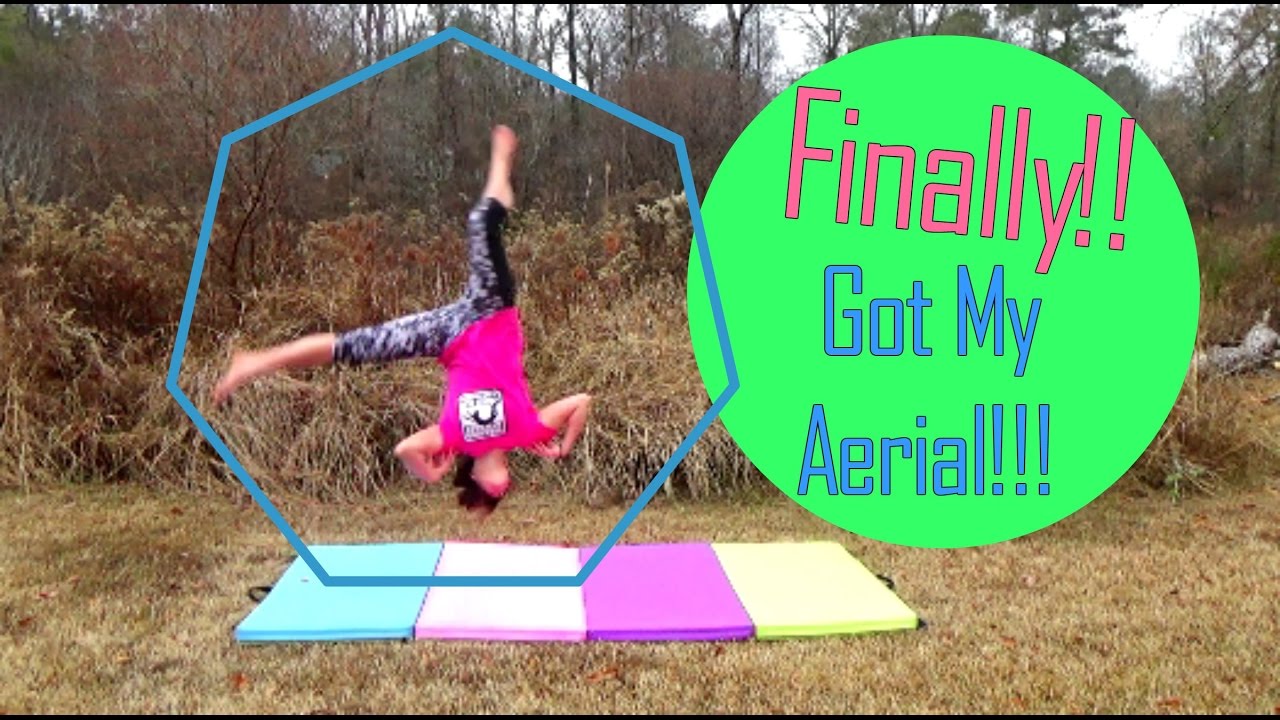 First Aerial EVER On Grass!! | Self-Taught Gymnast