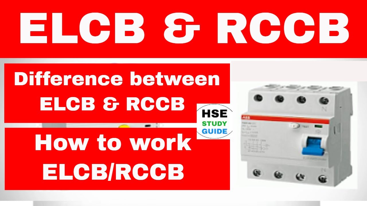 Difference Between ELCB and RCCB in hindi | How to work ELCB/RCCB full details in hindi