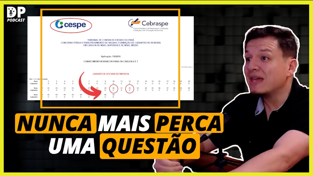 Ele Revelou ESTRATÉGIA Incrível para a PROVA do CESPE / CEBRASPE