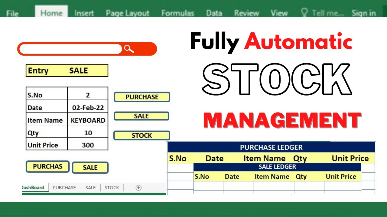 Stock [Inventory] Management in Excel - Stock Maintain in Excel (Urdu/hindi) - Stock Register