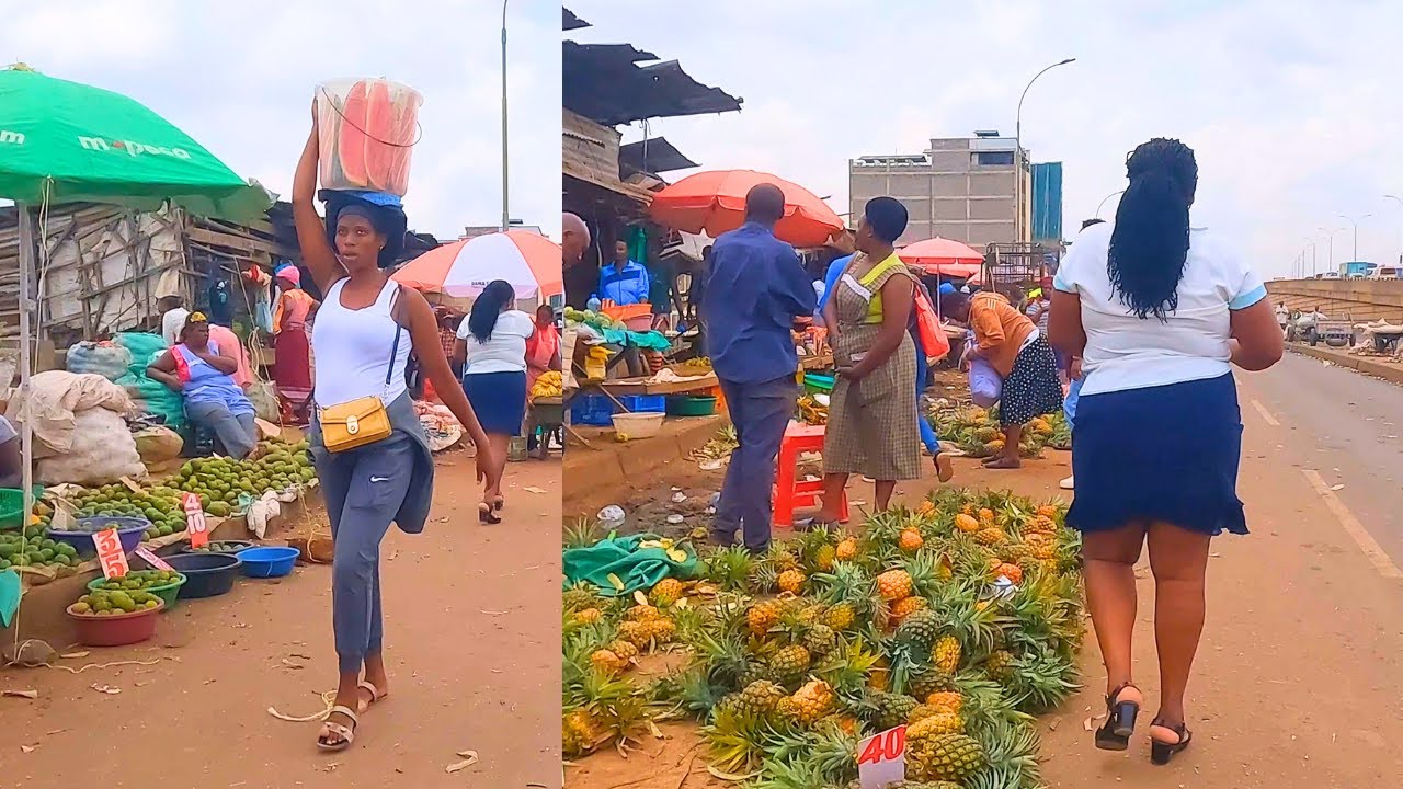 The famous Githurai market in Kenya africa |4K WALK|