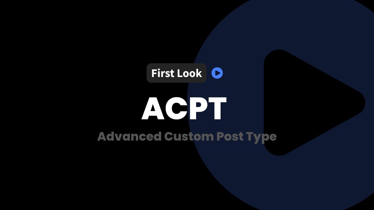InfluenceWP - First Look - ACPT (Advanced Custom Post Type)