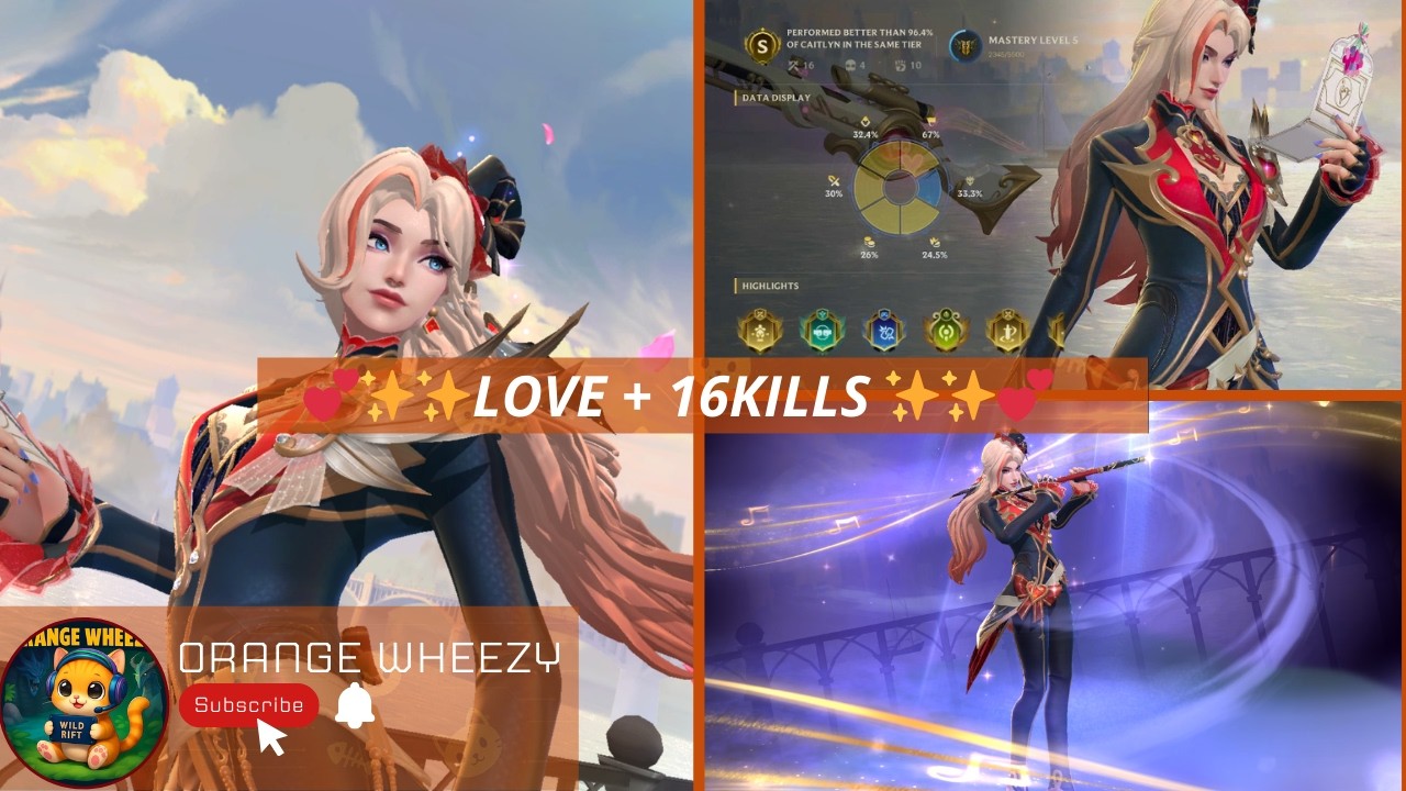 CAITLYN Love Confession 💖 DOMINATION | Wild Rift Gameplay