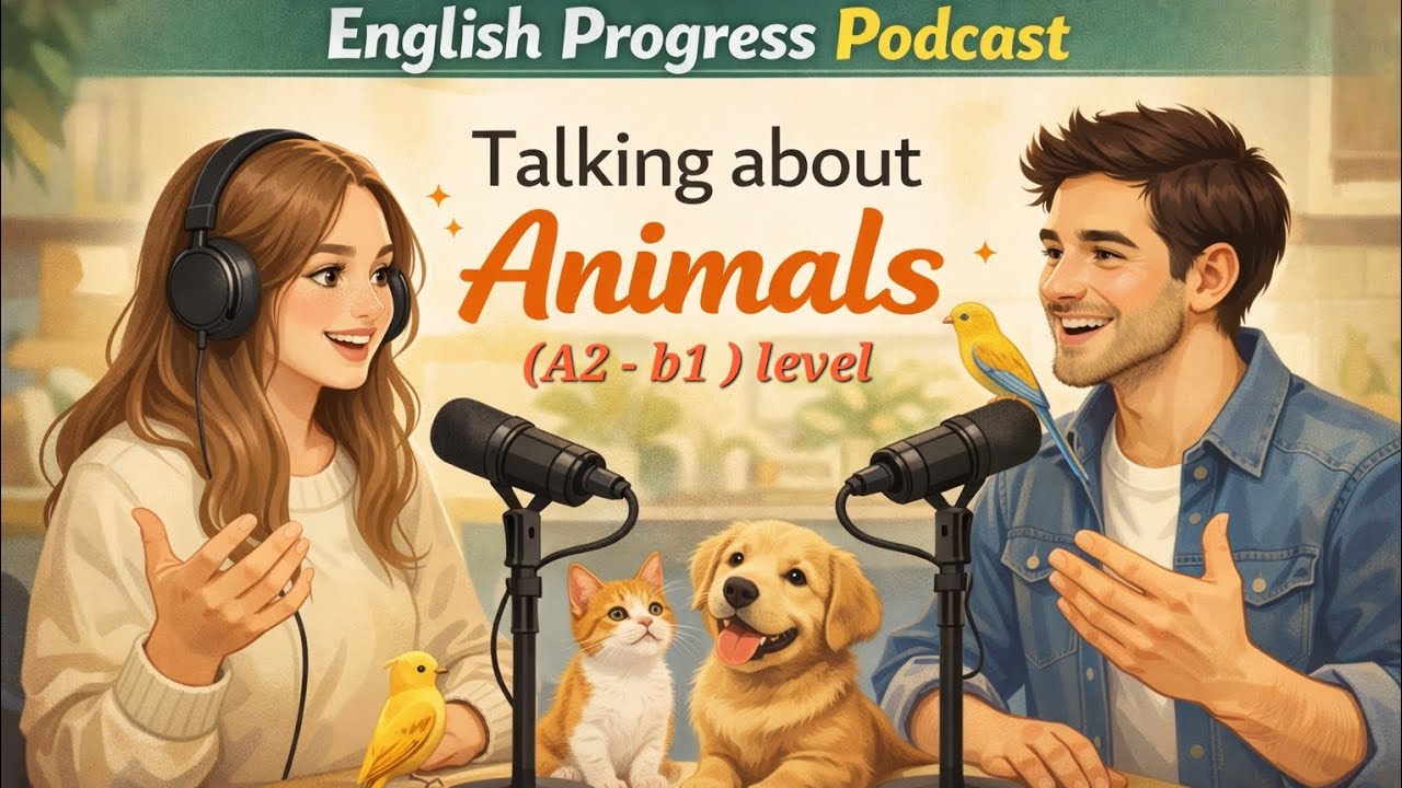 Learn English with Podcast | Animals Vocabulary and Conversation | (B1-A2)English Listening Practice