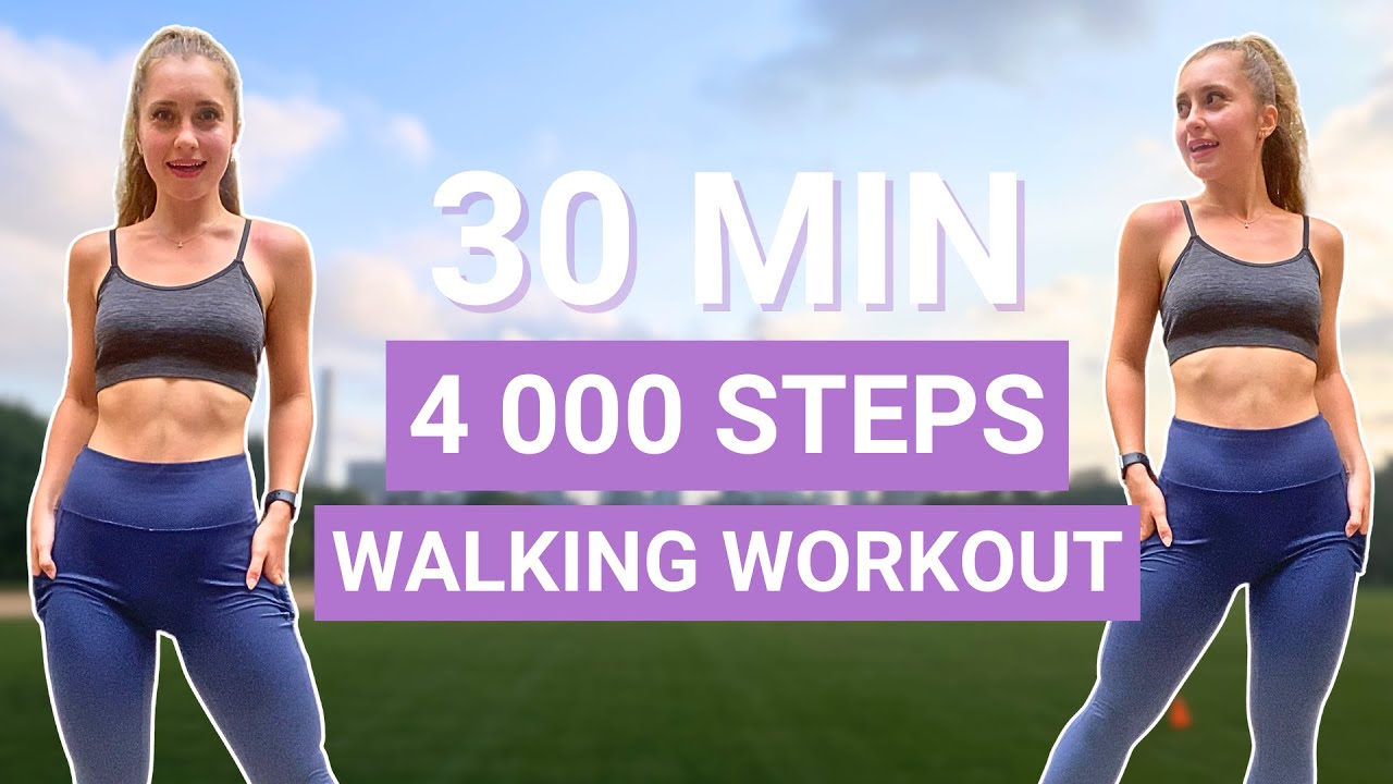 30 MIN 4000 STEPS WORKOUT | fast walking fat burn dance workout, full body & cardio, on the beat