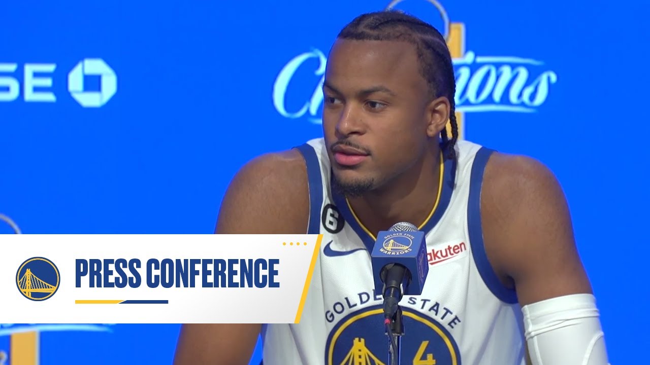 Moses Moody 2022 Media Day Press Conference | Golden State Warriors