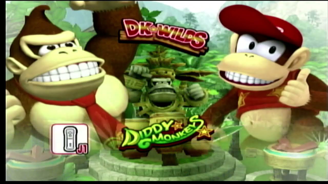 Mario Super Sluggers: DK Wilds vs Diddy Monkeys Gameplay HD