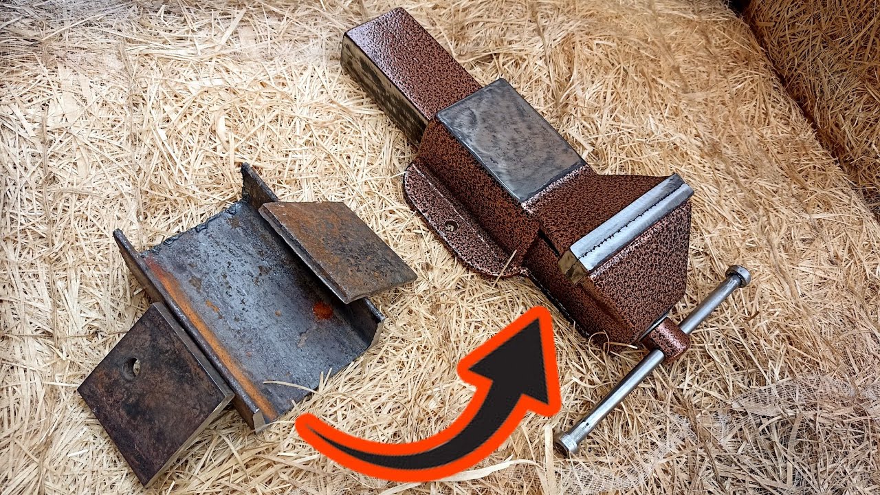 HOW TO MAKE BENCH VISE - DIY METAL BENCH VISE