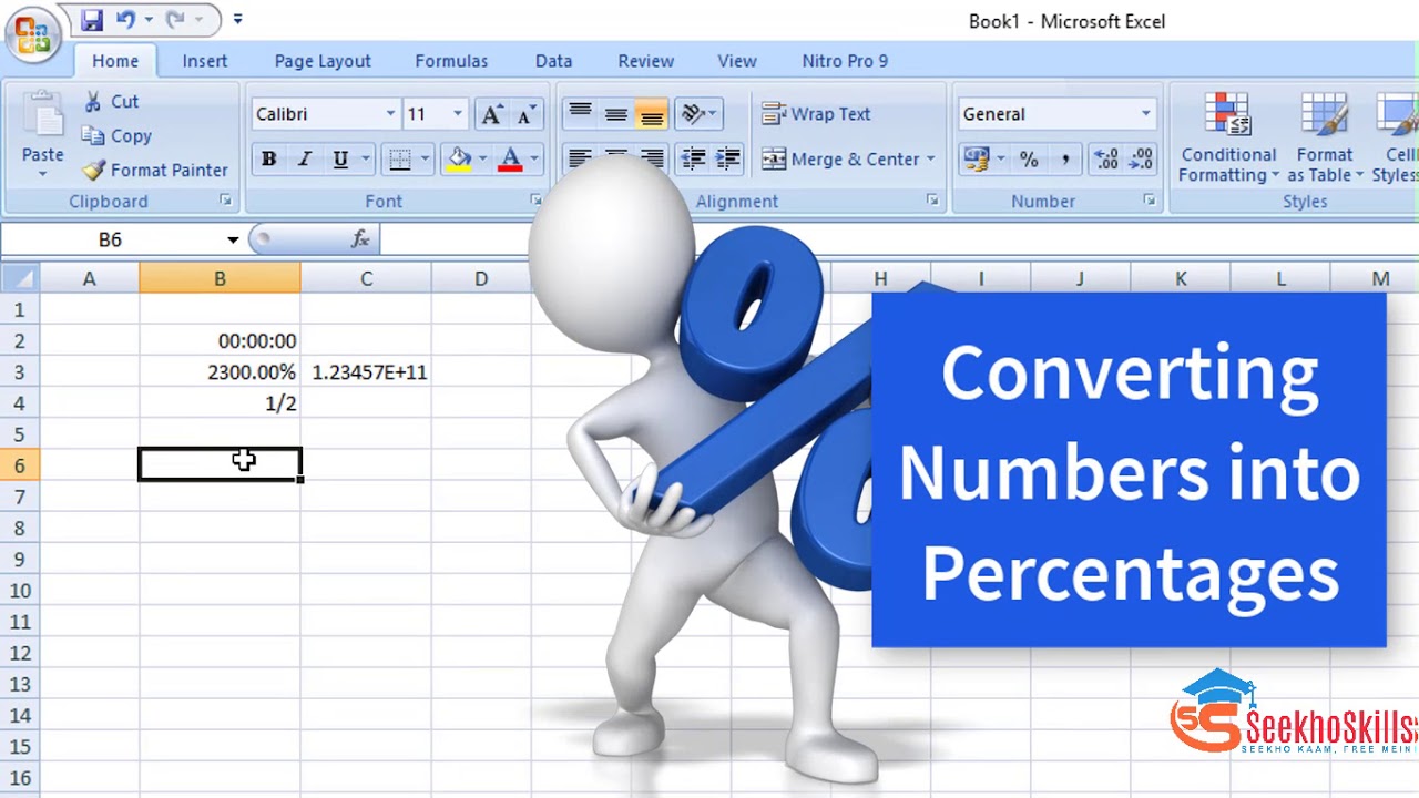 E-6: Formatting Numbers (Number Formats, Percentages, Commas, and Decimals)