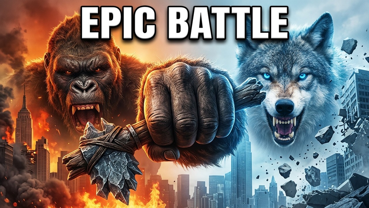 The Most Epic Giant Battle | King Kong Vs Mega Wolf
