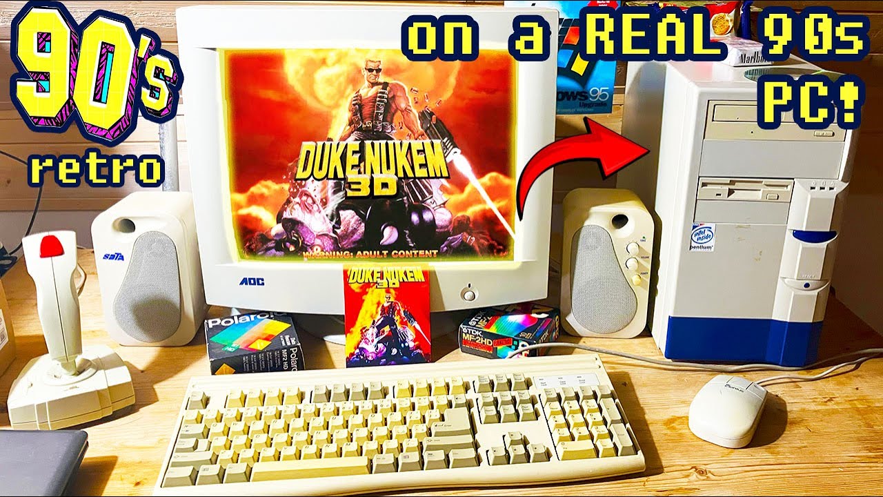 I Installed & Played Duke Nukem 3D on a REAL 90s PC… It Still Works!