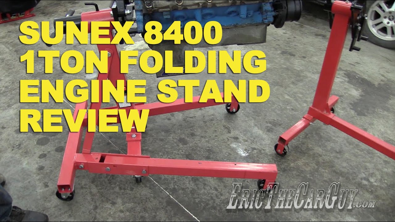 Sunex 8400 1 Ton Folding Engine Stand Review -EricTheCarGuy